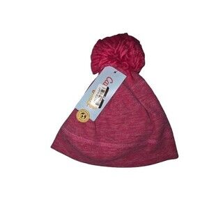 10 for $25!!!NEW!!! Cat & Jack Girls Fleece Beanie Hat 2t-5t Pink Pom Pom